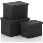 Úložné boxy Kela čiernej farby z plastu 