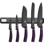 Sady nožov Berlinger Haus fialovej farby z kovu 6 ks balenie 