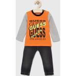 Chlapčenské Kojenecké oblečenie Guess oranžovej farby z bavlny do 6 mesiacov s dlhými rukávmi v zľave 