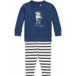 Designer Detské komplety Ralph Lauren Polo Ralph Lauren tmavo modrej farby z bavlny do 24 mesiacov v zľave 