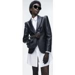 Dámske Designer Blejzre Karl Lagerfeld čiernej farby z jahňacej kože vo veľkosti M 