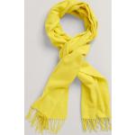Dámske Zimné Doplnky Gant Solid žltej farby v elegantnom štýle z vlny so strapcami 