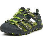 Detské Športové sandále zelenej farby z tkaniny vo veľkosti 35 na suchý zips v zľave na leto 