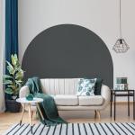 Samolepky na stenu ambiance sivej farby v modernom štýle s jednofarebným vzorom z polyvinylchloridu 