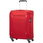 Malé cestovné kufre Samsonite červenej farby z polyesteru integrovaný zámok objem 42 l 