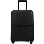 Malé cestovné kufre Samsonite čiernej farby z plastu na zips integrovaný zámok objem 38 l udržateľná móda 