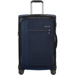 Veľké cestovné kufre Samsonite modrej farby z polyesteru integrovaný zámok objem 87 l 