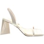Dámske Sandále na podpätku Aldo bielej farby v elegantnom štýle v zľave na leto 