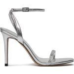 Dámske Spoločenské sandále Aldo striebornej farby v elegantnom štýle vo veľkosti 38 metalické na leto 