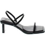 Dámske Sandále na podpätku Aldo čiernej farby v elegantnom štýle v zľave na leto 