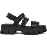 Dámske Sandále na platforme altercore čiernej farby z polyuretánu vo veľkosti 41 Vegan v zľave na leto 