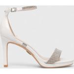Dámske Spoločenské sandále Buffalo bielej farby v elegantnom štýle z koženky vo veľkosti 41 na leto 