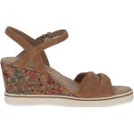 Dámske Kožené sandále Caprice hnedej farby vo veľkosti 41 v zľave na leto 
