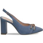 Dámske Kožené sandále Caprice modrej farby v zľave na leto 