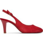 Dámske Spoločenské sandále Caprice červenej farby v elegantnom štýle vo veľkosti 36 na leto 