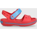 Dievčenské Sandále Crocs Crocband červenej farby vo veľkosti 35 na leto 