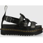 Pánske Kožené sandále Dr. Martens čiernej farby zo syntetiky vo veľkosti 41 na leto 