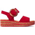 Dámske Sandále Gabor červenej farby vo veľkosti 36 na leto 