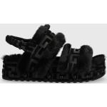 Dámske Kožené sandále Guess čiernej farby z polyuretánu vo veľkosti 41 Vegan na leto 