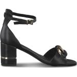 Dámske Sandále Marco Tozzi čiernej farby vo veľkosti 40 metalické v zľave na leto 