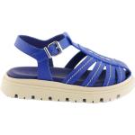 Dievčenské Designer Kožené sandále MARNI modrej farby vo veľkosti 32 na leto 