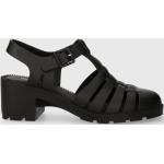 Dámske Spoločenské sandále Melissa čiernej farby v elegantnom štýle zo syntetiky vo veľkosti 35 na leto 