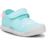 Detské Sandále New Balance modrej farby zo syntetiky vo veľkosti 23,5 na suchý zips na leto 
