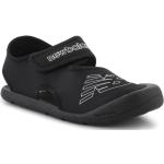 Detské Sandále New Balance čiernej farby zo syntetiky vo veľkosti 35 na suchý zips na leto 