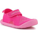Dievčenské Sandále New Balance ružovej farby zo syntetiky vo veľkosti 28 na suchý zips na leto 