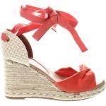 Dámske Sandále na podpätku New Look červenej farby v elegantnom štýle v zľave na leto 