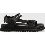 Pánske Kožené sandále Pepe Jeans čiernej farby v streetwear štýle z polyuretánu vo veľkosti 44 Vegan na leto 