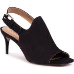 Dámske Spoločenské sandále quazi čiernej farby v elegantnom štýle vo veľkosti 36 v zľave na leto 