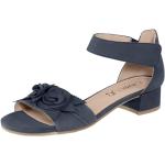 Dámske Kožené sandále Caprice modrej farby na suchý zips na leto 