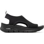 Dámske Sandále Skechers čiernej farby vo veľkosti 41 na leto 
