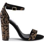 Dámske Spoločenské sandále Steve Madden zlatej farby v elegantnom štýle s leopardím vzorom vo veľkosti 37 metalické v zľave na leto 