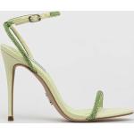 Dámske Spoločenské sandále Steve Madden zelenej farby v elegantnom štýle zo syntetiky vo veľkosti 41 v zľave na leto 