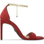Dámske Spoločenské sandále Tamaris červenej farby v elegantnom štýle vo veľkosti 36 v zľave na leto 