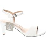 Dámske Sandále na podpätku Tamaris bielej farby v elegantnom štýle v zľave na leto 