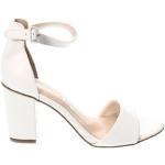 Dámske Sandále na podpätku Tamaris bielej farby v elegantnom štýle v zľave na leto 