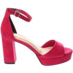 Dámske Sandále na podpätku Tamaris ružovej farby v elegantnom štýle na leto 