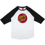 SANTA CRUZ - Youth Classic Dot Baseball Top Black/White ()