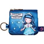 Malé peňaženky Santoro London modrej farby so zábavným motívom na zips 