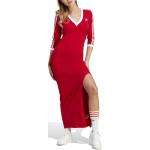 Dámske Dlhé šaty adidas červenej farby s dĺžkou: Maxi 