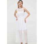 Dámske Dlhé šaty ARMANI EXCHANGE bielej farby z polyesteru vo veľkosti L s dĺžkou: Maxi udržateľná móda 