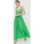 Dámske Dlhé šaty zelenej farby z polyesteru s dĺžkou: Maxi 