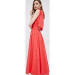 Dámske Letné šaty Deha červenej farby z bavlny s dĺžkou: Pod kolená 