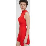 Dámske Mini šaty Desigual Desigual červenej farby vo veľkosti XS 