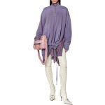Dámske Denné šaty Diesel fialovej farby vo veľkosti XXS s dlhými rukávmi asymetrické 