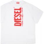 Dievčenské šaty Diesel bielej farby z tričkoviny 