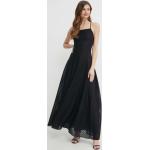 Dámske Dlhé šaty Emporio Armani čiernej farby z polyamidu vo veľkosti L s dĺžkou: Maxi 